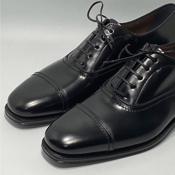 Salvatore Ferragamo Men's Seul Leather Oxford Shoes size 7.5E - Picture 3 of 12